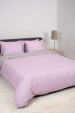 Παπλωματοθήκη HOME VIEW Lilac  Lt Grey - Image 3