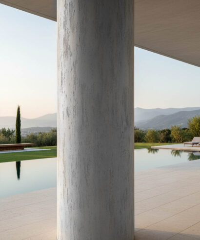 PANEL ΕΥΚΑΜΠΤΗΣ ΠΕΤΡΑΣ 104040 TRAVERTINE 60/1200mm LIGHT GREY NewPlan - 7 39 104040 60120 3