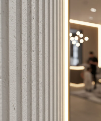 PANEL ΕΥΚΑΜΠΤΗΣ ΠΕΤΡΑΣ 113020 RIPPLE BOARD 60/1200mm BEIGE WHITE NewPlan - 7 39 113020 60120 2