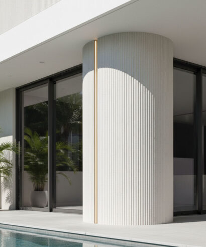 PANEL ΕΥΚΑΜΠΤΗΣ ΠΕΤΡΑΣ 113020 RIPPLE BOARD 60/1200mm BEIGE WHITE NewPlan - 7 39 113020 60120 3