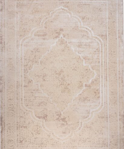 ΧΑΛΙ VELVET VINTAGE 9298/Cream - 160εκ - Στρόγγυλο