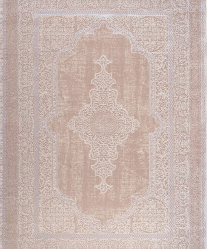 ΧΑΛΙ VELVET VINTAGE 9303/Cream Beige - 160εκ - Στρόγγυλο