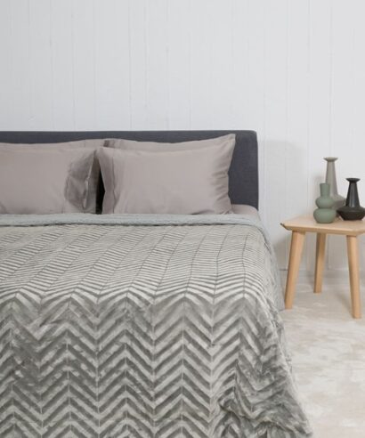 Naf Naf Zigblanket Grey - Naf Naf fur blanket zig double