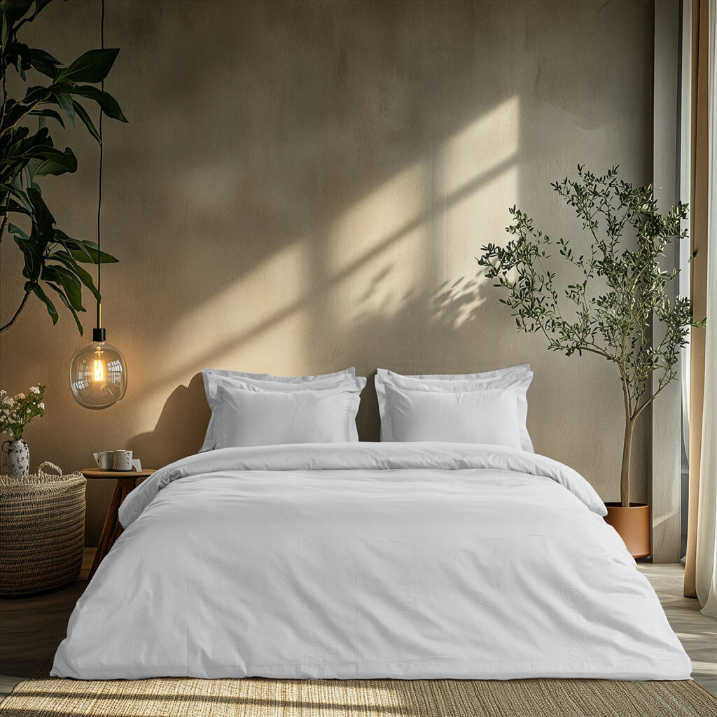 Beauty Home Ζεύγος μαξιλαροθήκες μονόχρωμες Art 1700 Harmony 52x73 Λευκό