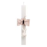 Beauty Home ΛΑΜΠΑΔΑ ΛΕΥΚΗ 33cm ΣΚΥΛΑΚΙ ΠΟΡΣΕΛΑΝΙΝΟ ΕΚΡΟΥ