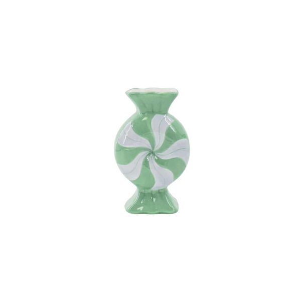 Beauty Home Βάζο “καραμέλα” – Λιλά/ Μέντα 12×6